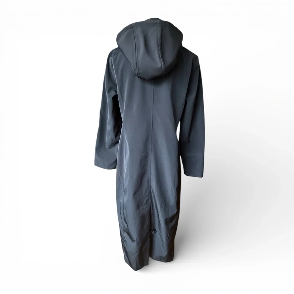 VTG London Fog Women's Black Lightweight Trench Coat - Picture 3 of 13